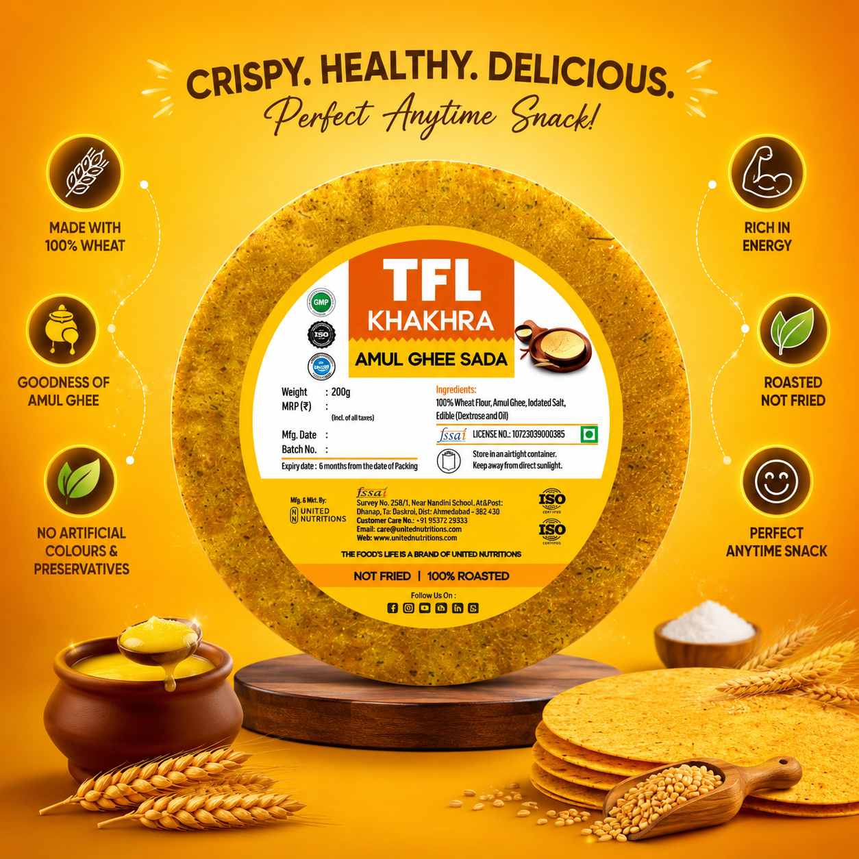 TFL Khakhra Amul Ghee Sada